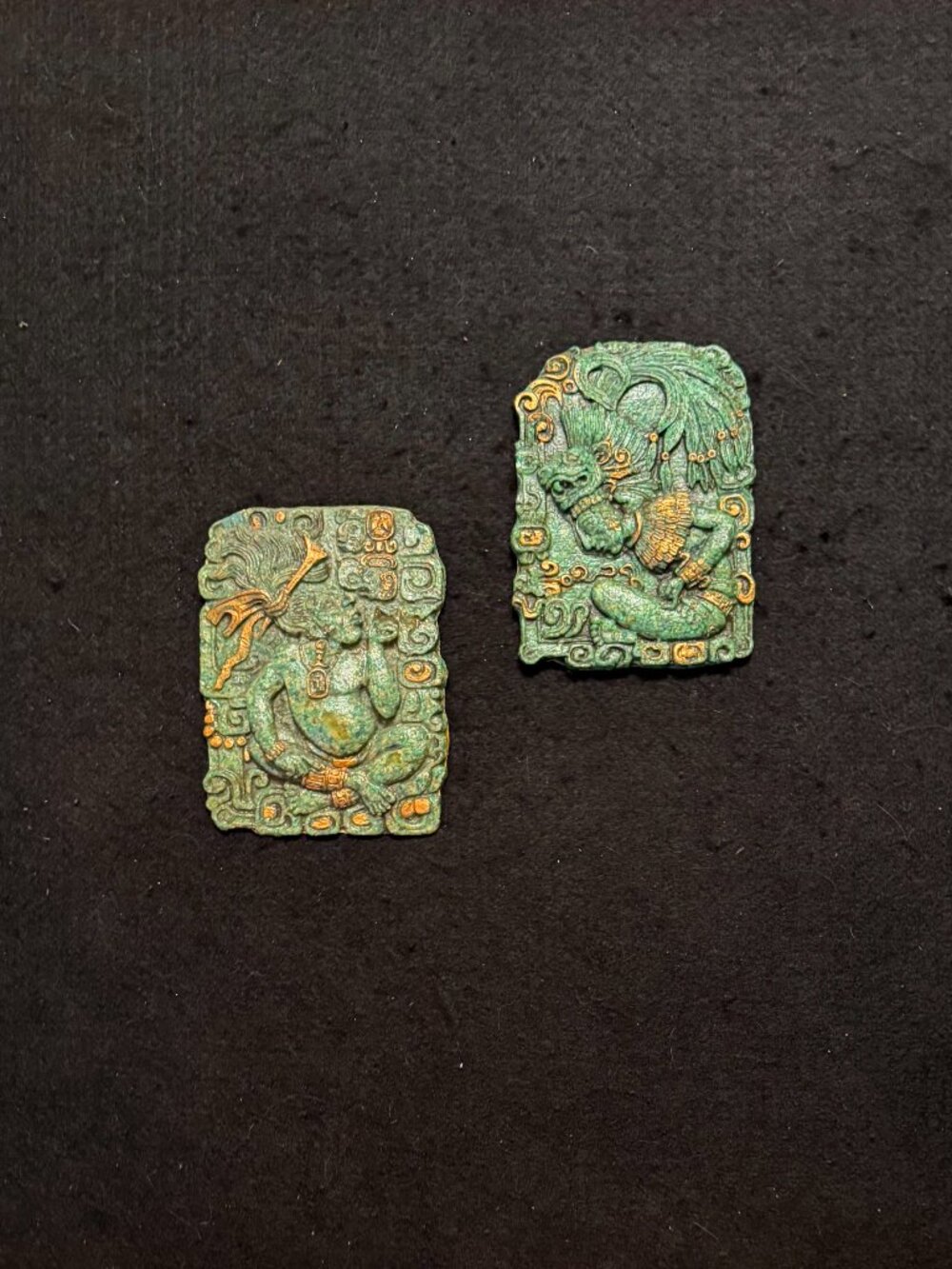 Vintage Mexican/Mayan Warrior Wall Plaques - Picture 2 of 6